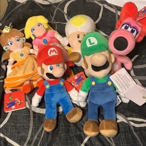 Mario Character Plushies